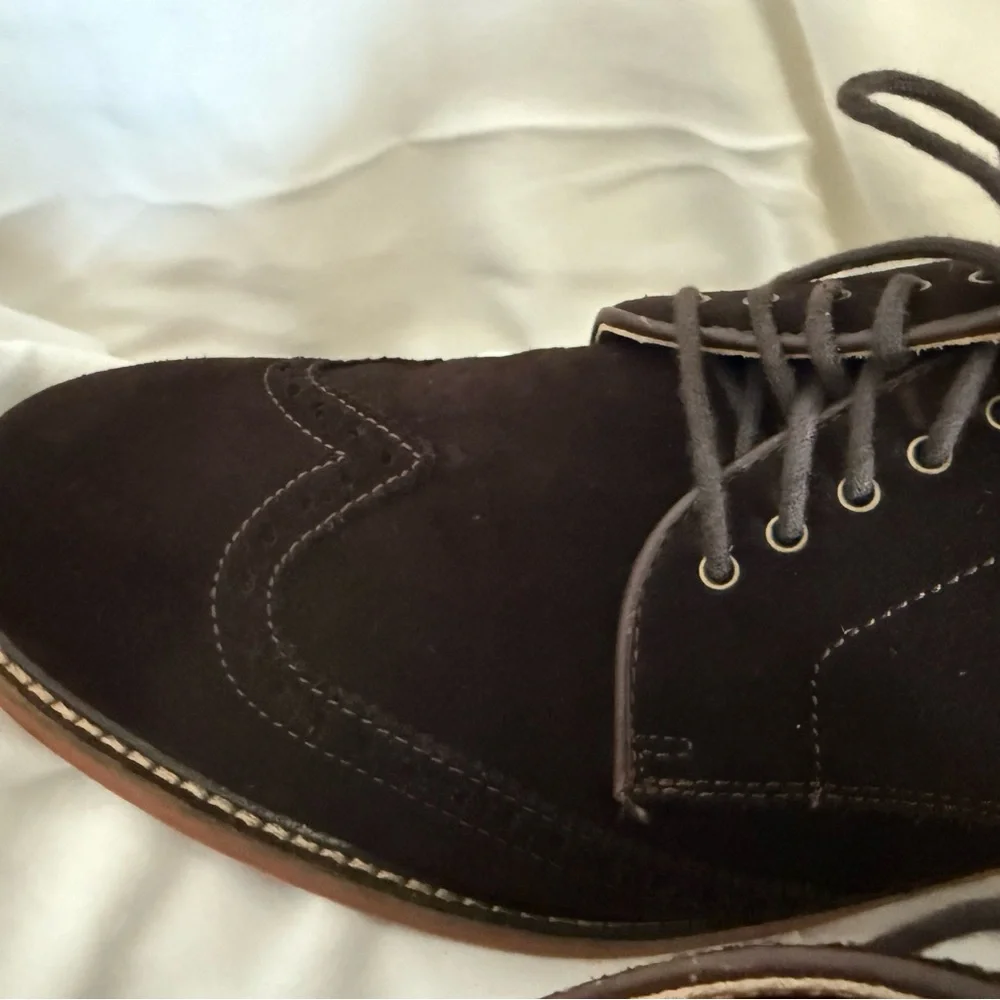 Cole Haan Franklin Classic Brown Suede Wingtip Lace Up Oxfords Men’s 10.5
